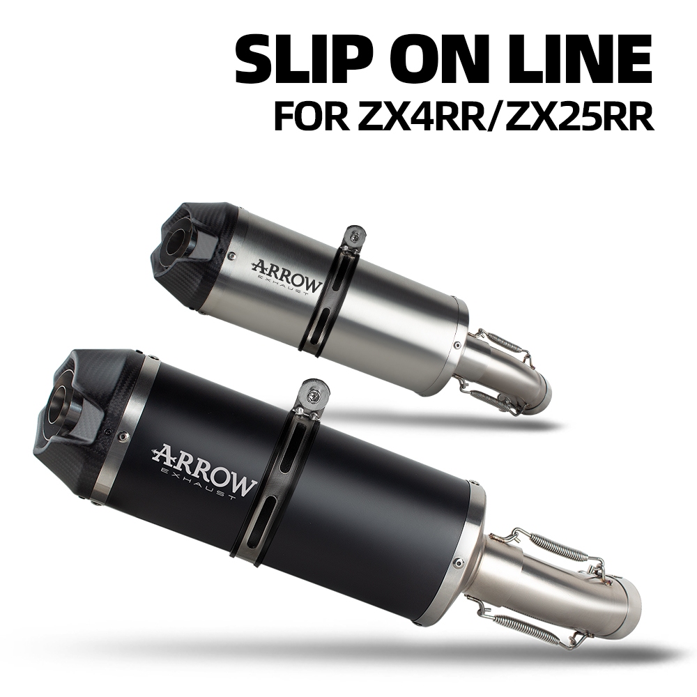 Silenciador De Linha Deslizante De Escapamento ZX4R Com DB Killer Para Kawasaki ZX25R ZX25RR ZX4R ZX4RR 2020-2026 kit De