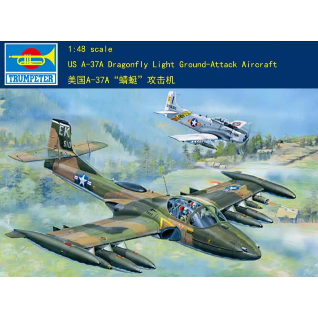 Trompetista 02888 1/48 US A-37A Aeronave De Ataque Terrestre Leve Libélula