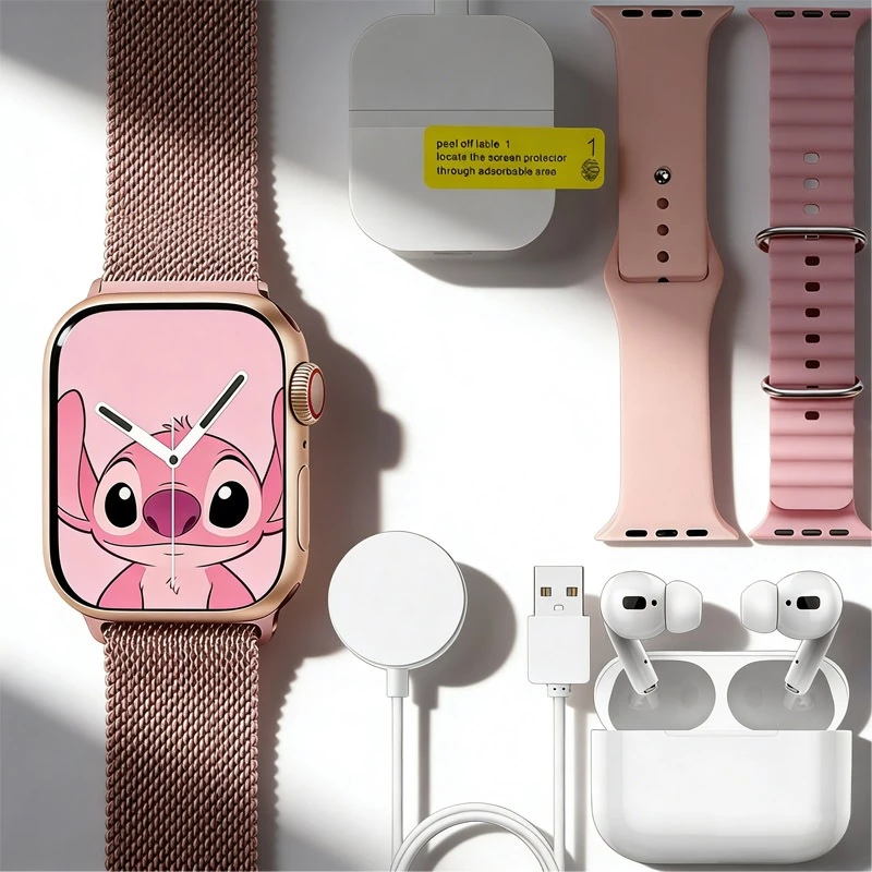 Conjunto 4 Em 1 Smartwatch i13 Fones De Ouvido Bluetooth Kit De Presente Comercial Digital Esportivo — imagem 1