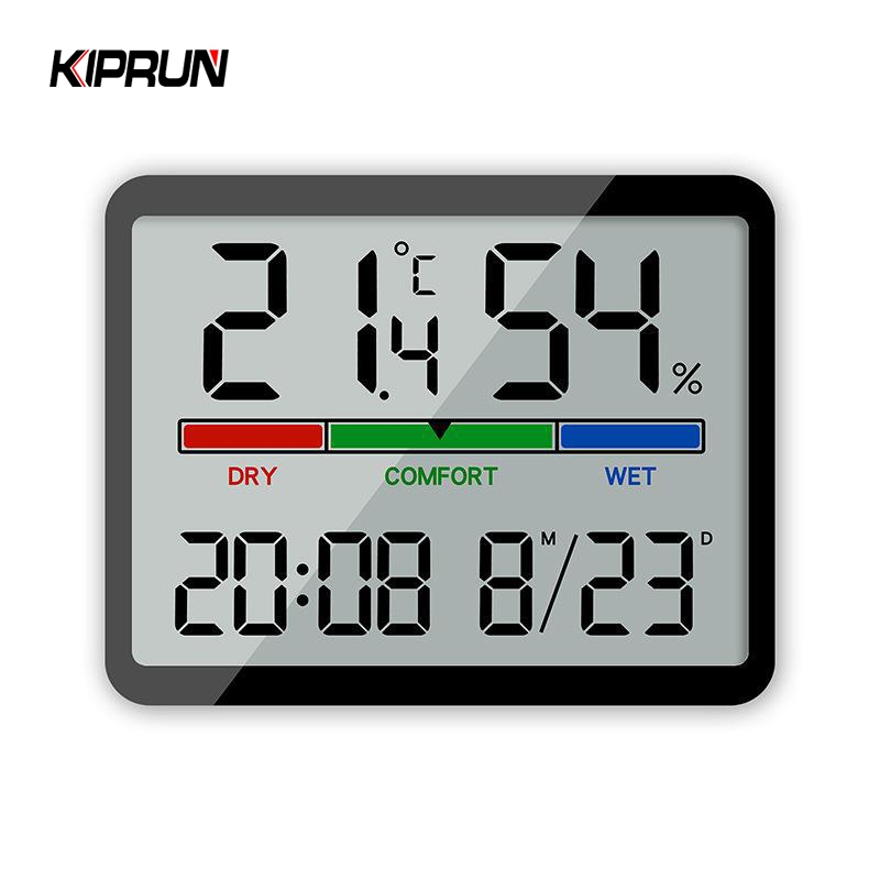 Medidor De Umidade E Temperatura KIPRUN , Relógio De Parede Digital , Despertador Multifuncional , Monitores De Higrômet