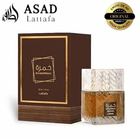 Perfume Lattafa Khamrah Qahwa 100ml Masculina Perfume Eau De Parfum Original 100% Árabe Perfume