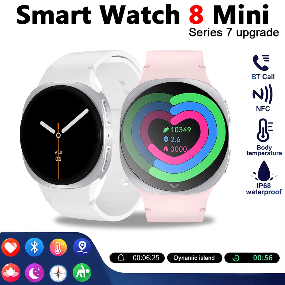 Novo Mapa GPS Navegação Relógio Inteligente NFC Bússola Esportivo Bluetooth Chamada Smartwatch 8 mini Para Homens