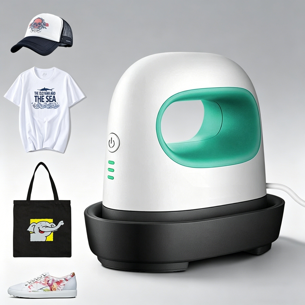 Máquina De Prensa Térmica Portátil , Mini Impressora De Sublimação De Transferência De Calor Para Camisetas DIY , Bolsas