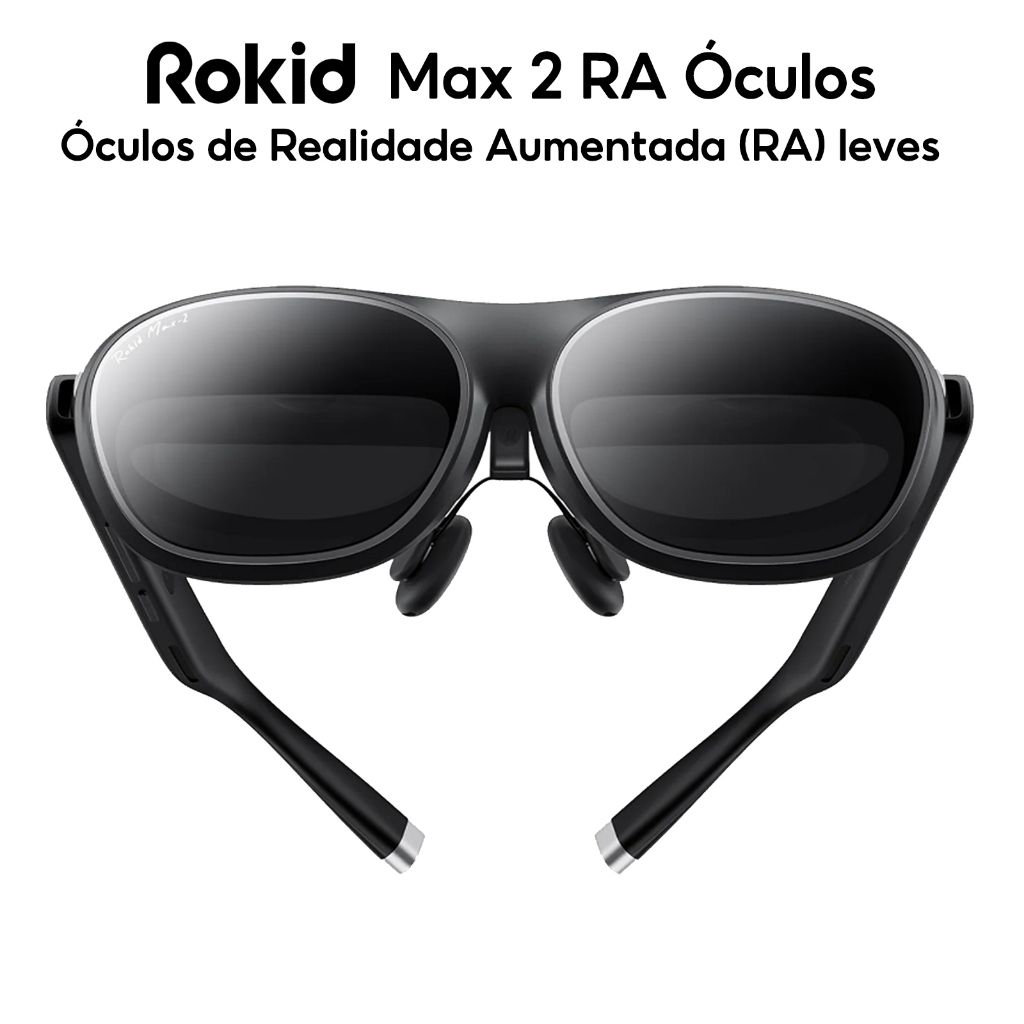 Rokid Max 2 Óculos Inteligentes Estação De Dispositivo De Visão De Jogo 3D Inteligente Portátil Ar Para Tela Fundida Tel