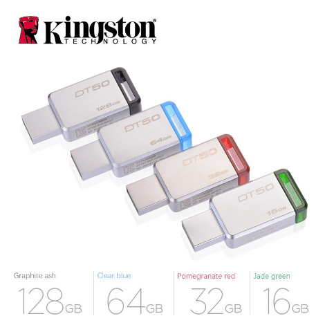 Disco Rígido De Armazenamento De Alta Velocidade USB Kingston DT50 8GB 16GB 32GB 64GB 128GB Unidade flash Música Específ