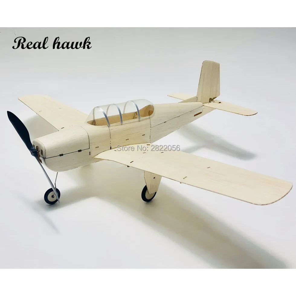 Kit Avião RC Mentor CJ-6 para Montar - Avião de Madeira Balsa Corte a Laser Brinquedo Educativo e Presente para Crianças