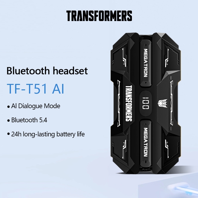Transformadores TF-T51 AI Fones De Ouvido Bluetooth Jogos Alta Fidelidade Qualid