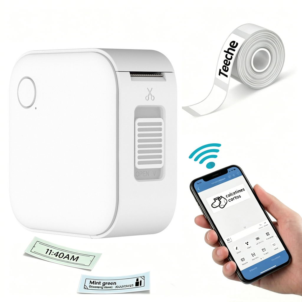 Mini Impressora De Etiquetas Térmicas Bluetooth Fabricante De Adesivos Portátil Para Casa E Escritório