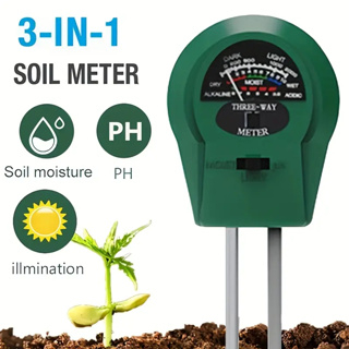 Medidor De Solo Plantas Digital 3 em 1 PH Umidade Luz Termômetro Adequado para jardins, etc.