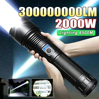 Lanterna mais poderosa forte luz táctica tocha  grande  luz recarregável tocha de longo alcance em Oferta na Shopee