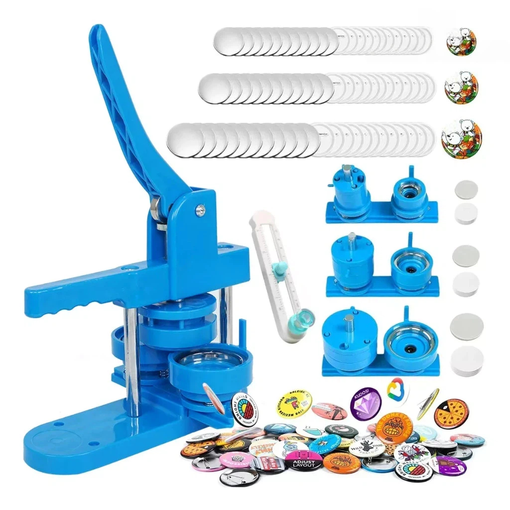 Conjunto de 3 peças de botão de máquina de marca de trabalho tipo deslizante, botão, pino, máquina de marca de trabalho