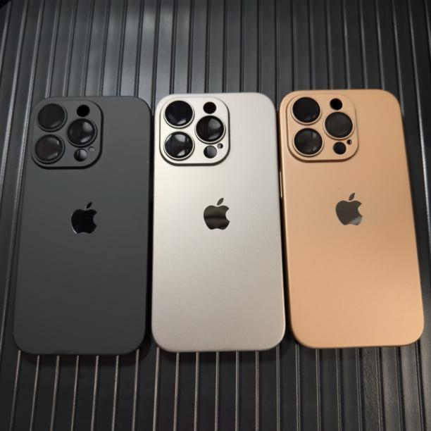 Caixa de celular em vidro fosco ultrafino para iPhone 15 Pro Max 14 13 12 e 11 com lente resistente a quedas