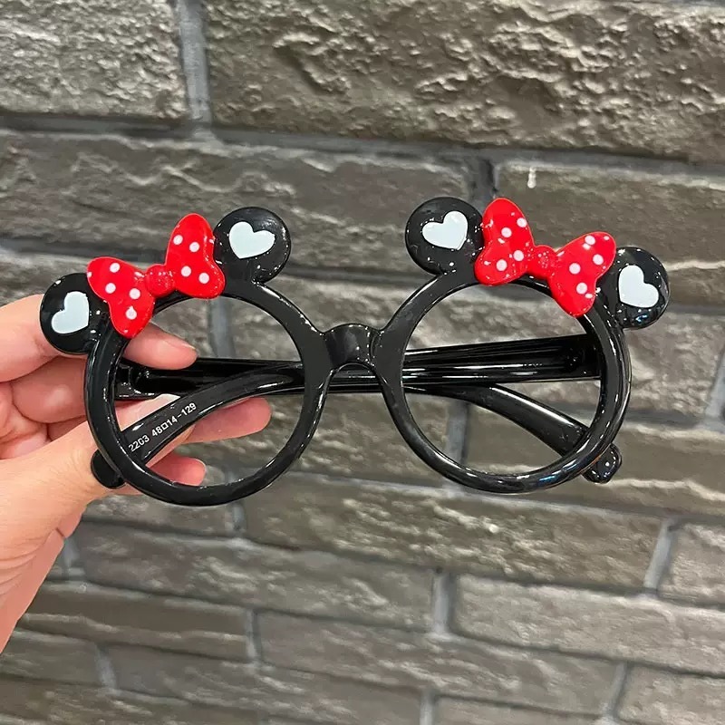 Crianças óculos quadro bebê bonito dos desenhos animados Mickey Super bonito meninas óculos sem lentes quadro meninas óc