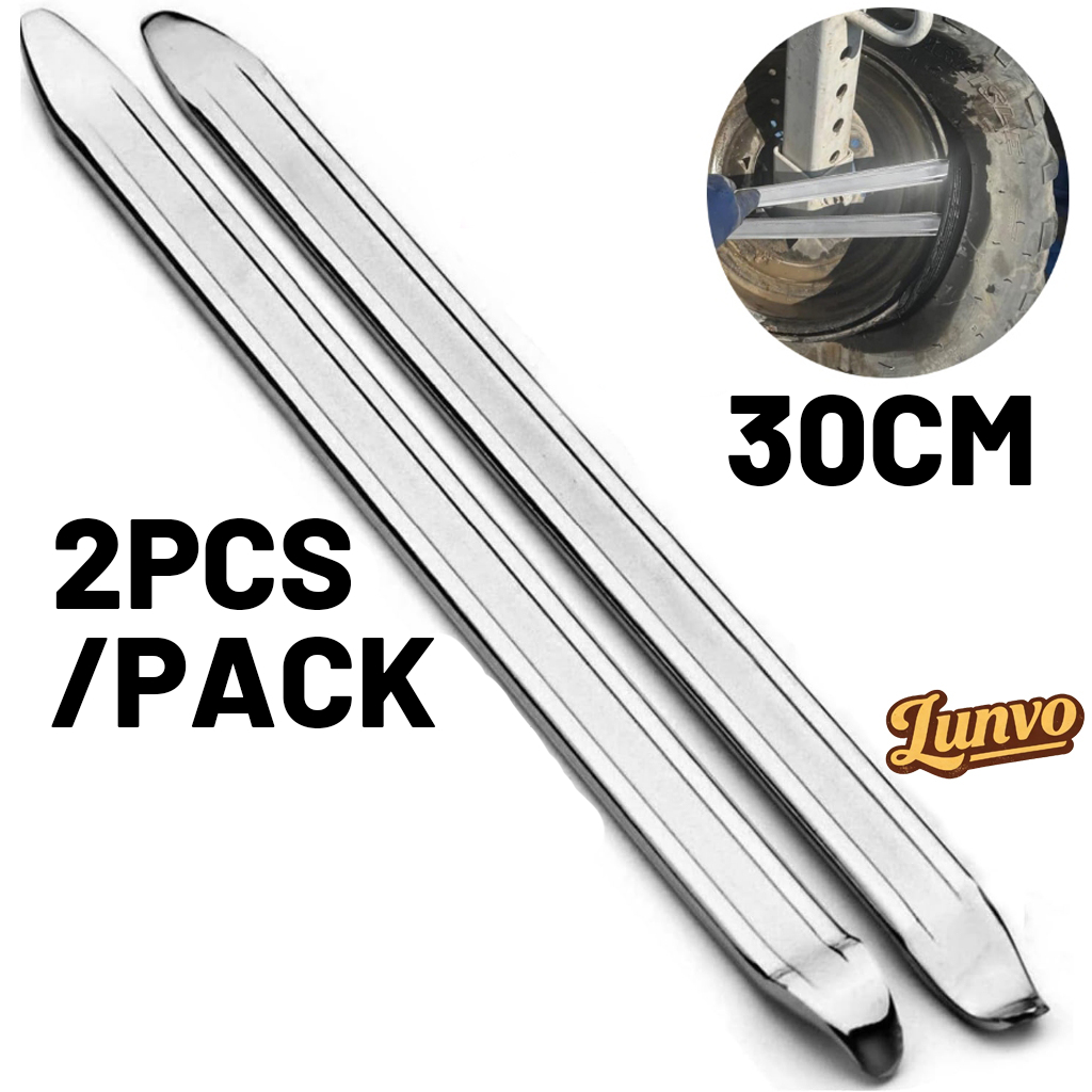 Kit 2 Espátulas Borracheiro Chata 30cm Para Desmontar Pneus em Oferta na Shopee