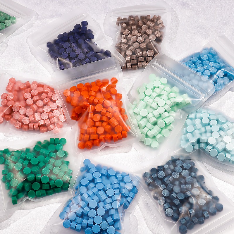 300 Peças De Contas De Selo De Cera Octógono (100g)-Pellets De Vedação De Alta Qualidade Para Selos De Envelope , Convit