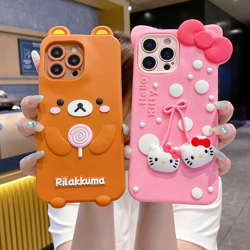 Para Samsung A17 A16 A15 A14 A12 A13 A23 A32 A52 A54 A55 A56 A57 A71 A51 A07 A06 A05S Dos Desenhos Animados KT Caso De T