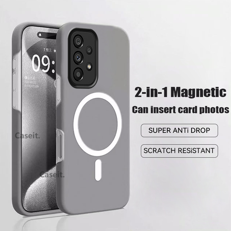 Para Samsung Galaxy A53 A73 A13 A23 A33 A52 A72 A32 A22 A12 A52s A51 A71 A31 A21s Caso De Telefone Magnético 2 Em 1
