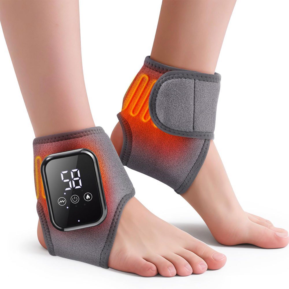 2PCS Massageador de Pés Renovador para Neuropatia,Massageador Sem Fio para Pés e Tornozelos,Alívio para Calcanhar,2000mA