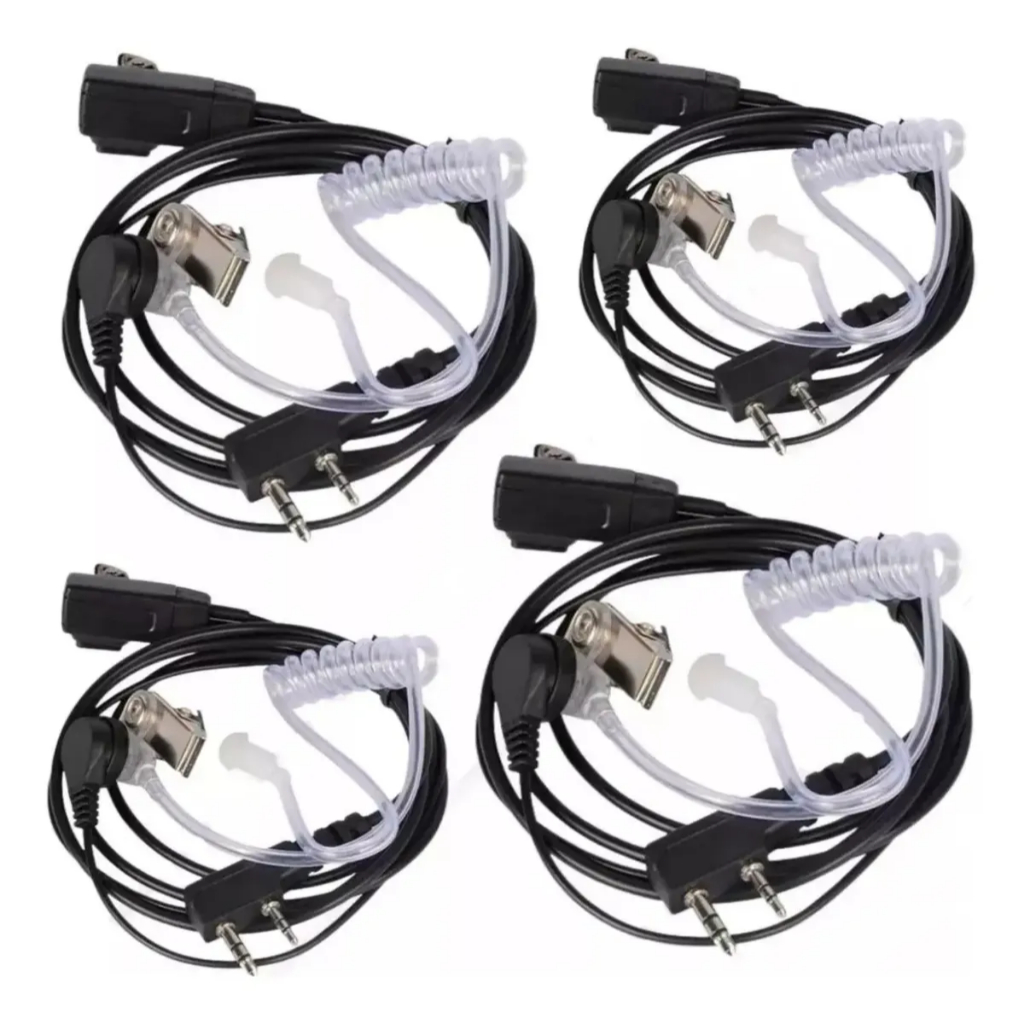 Kit 4 Fone De Ouvido De Radio Comunicador Para Baofeng 777s