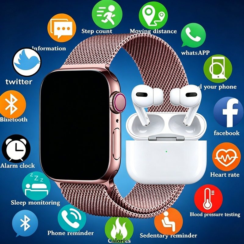 2026 Mais Recente Smartwatch Relógio Inteligente S10 Pro Série 10 Fone De Ouvido Bluetooth Sem Fio De 2.08 Polegadas + E