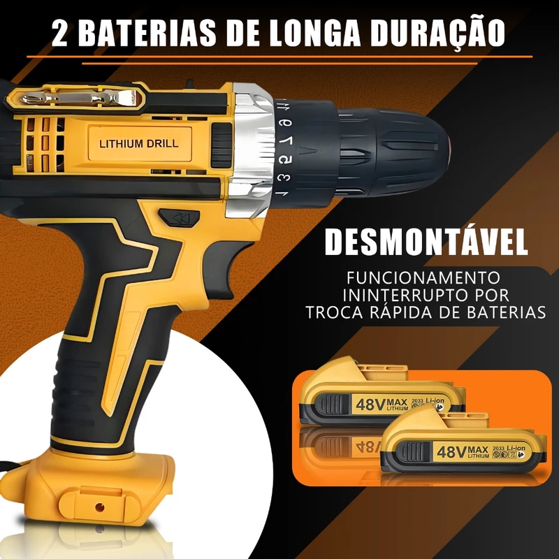 Parafusadeira e Furadeira Sem Fio Doméstica — foto 6