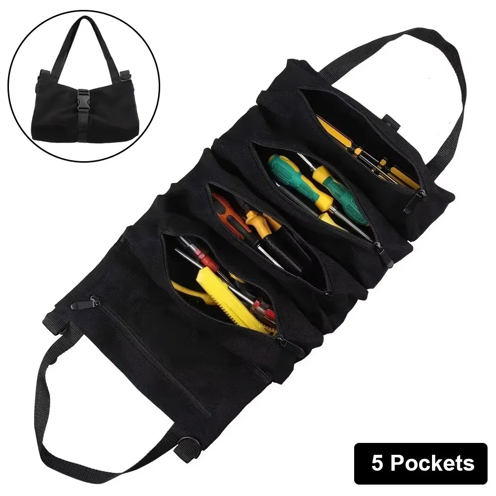 Kit de ferramentas, caixa de ferramentas prática para rolo, maleta