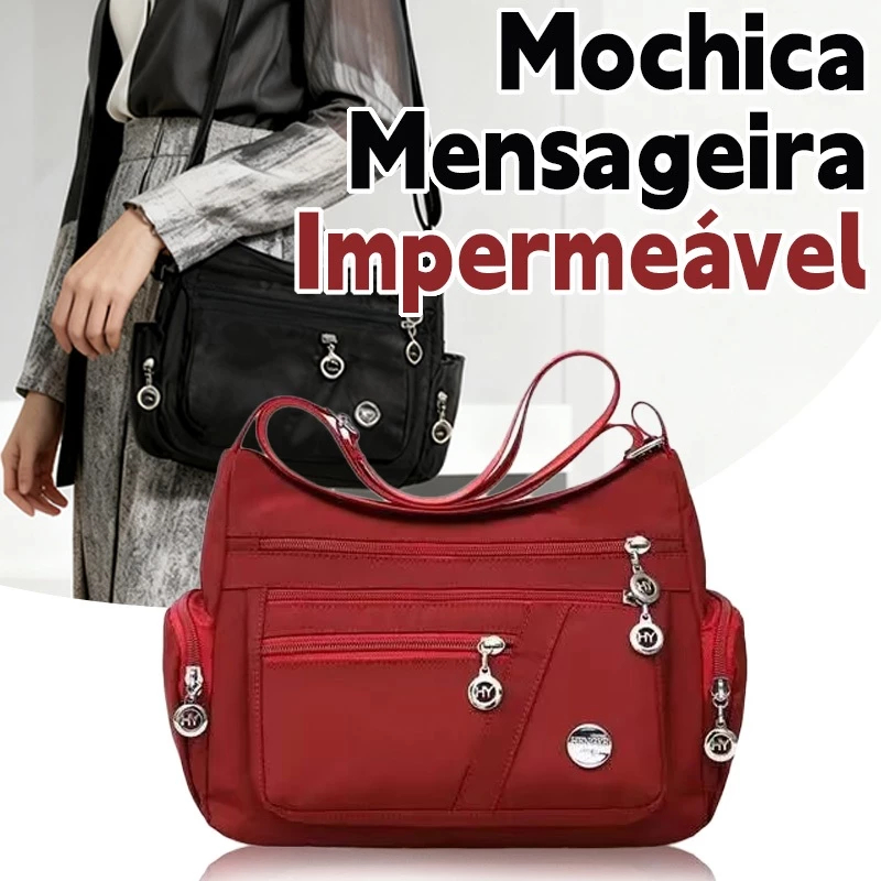 Bolsa Feminina Transversal Impermeável Nylon Tiracolo Boa Qualidade Compacto
