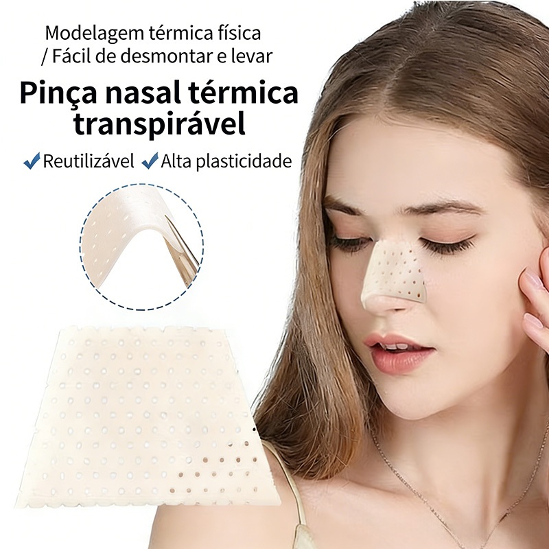 Tala Nasal Aquaplast | Perfurada e Respirável | Alta Plasticidade | Ideal para Fratura Nasal e Reabilitação
