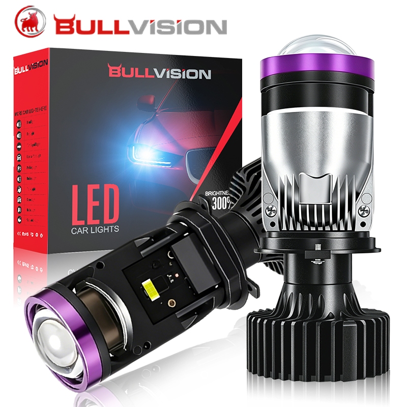 Super Bright Lente De Projetor Led H4 Lente Mini H4 Lâmpadas De Teto Para Carro H4 Bi 860W Canbus Turbo Nevoeiro 12V 36V