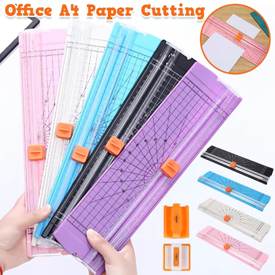 Guilhotina Cortador De Papel A4 Portátil Fácil Manuseio Escritório  Lâmina para álbum de recortes de fotografias A5