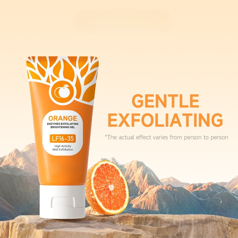 GMEELAM Gel Esfoliante Laranja Vitamina C Esfolia Facial Para Remoção De Cravos E Clareamento
