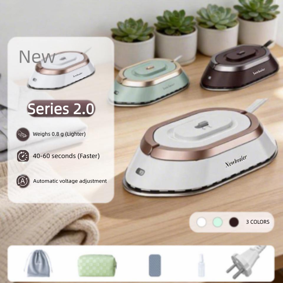 YUNCHI Mini Ferro De Passar A Seco Para Roupas 110V/220V Dual-Voltage 30S Pré-Aquecimento Portátil