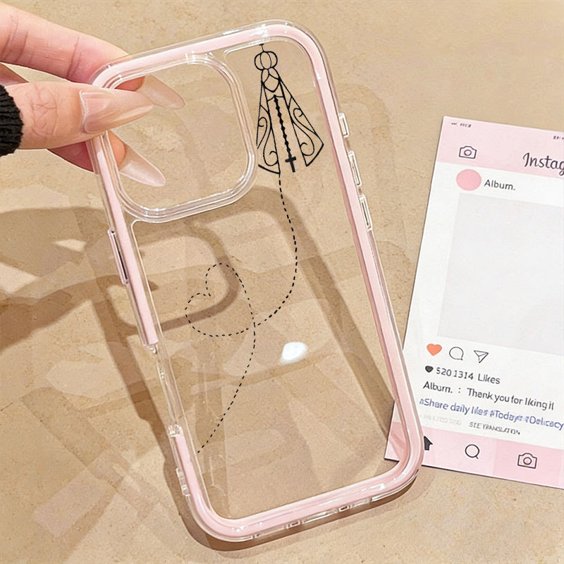 Sólida Linha Deusa Estátua 3 Em 1 Capinha Capa Para IPhone 13 11 12 14 15 16 17 Air Pro Max Normal Acrílico Transparente em Oferta na Shopee