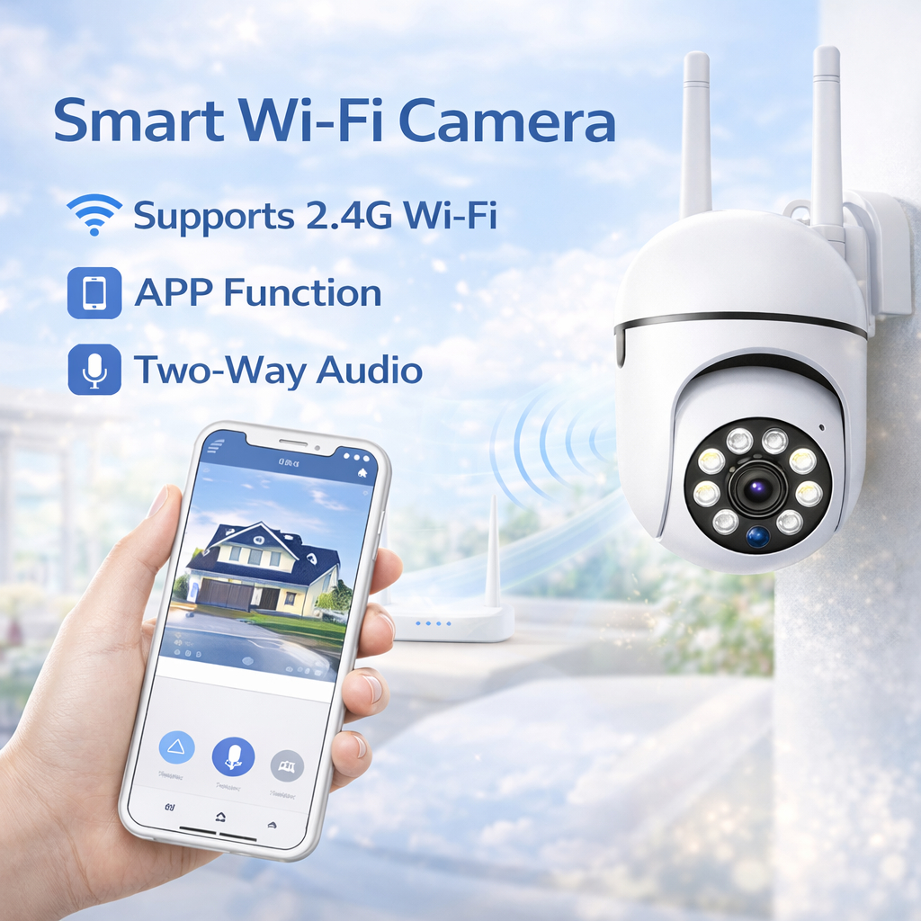 Sistema de Vigilância de Segurança On-Line Direto da Fábrica Câmeras Duplas , Wi-Fi Sem Fio e Controle Remoto Móvel