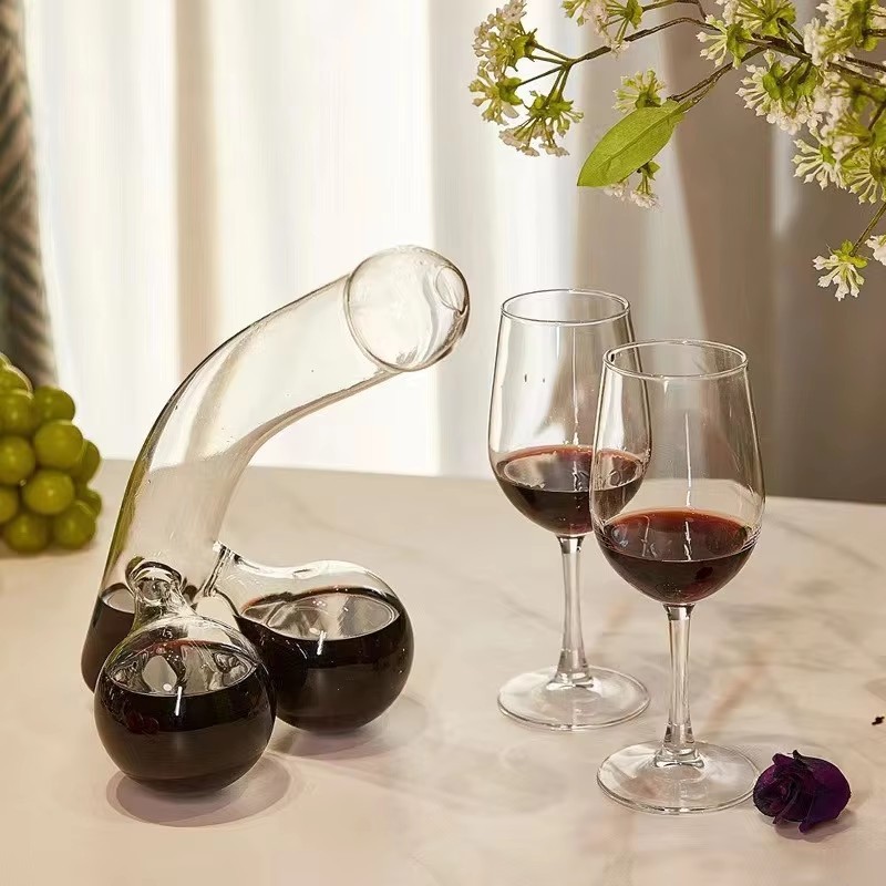 1 Pçs Criativo Decanter Pênis Vidro Suco De Vinho Copo De Uísque Champanhe Brandy Engraçado Cocktail Caneca Para Bar Ktv