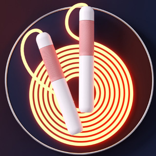 Transparente fibra óptica LED luminosa pulando corda adulto e equipamento de fitness infantil