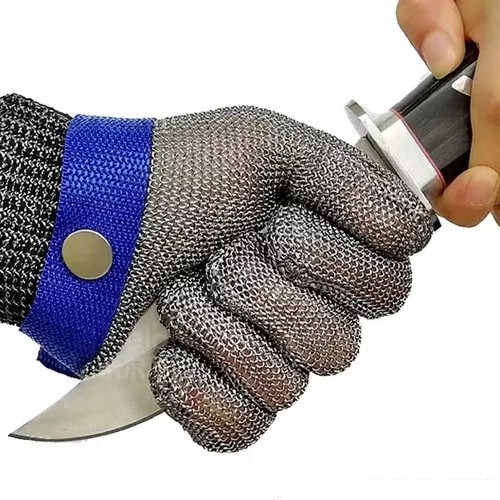 A9 grau 5 luvas de fio de aço inoxidável resistentes a cortes abate corte carne luvas de proteção resistentes a facadas