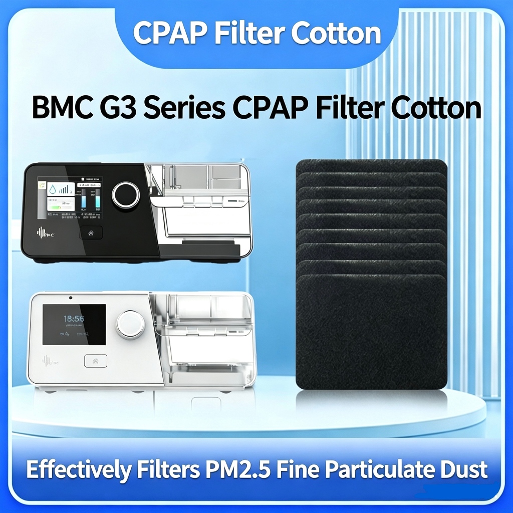 Filtro CPAP Automático BMC , 10 Peças , Para Máquina G3 , Algodão G3 A20/G3 C20 B25VT B30VT