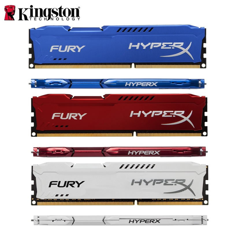 Memória De Desktop Kingston PC3 HyperX FURY DDR3 1.5V 4GB 8GB 1333MHz 1600Mhz 1866Mhz 240Pin DIMM