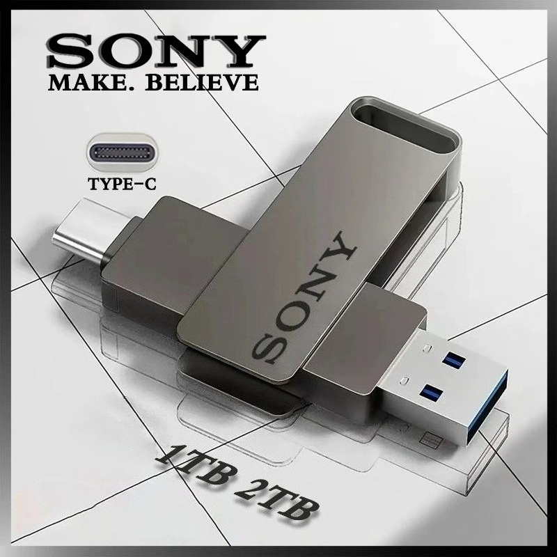 1TB/2TB/4TB/8TB/16TB USB 3.0 Pen Drive 2 Em 1 Duplo Tipo C Flash Driver Mental De Alta Velocidade U Disco De Memória Por