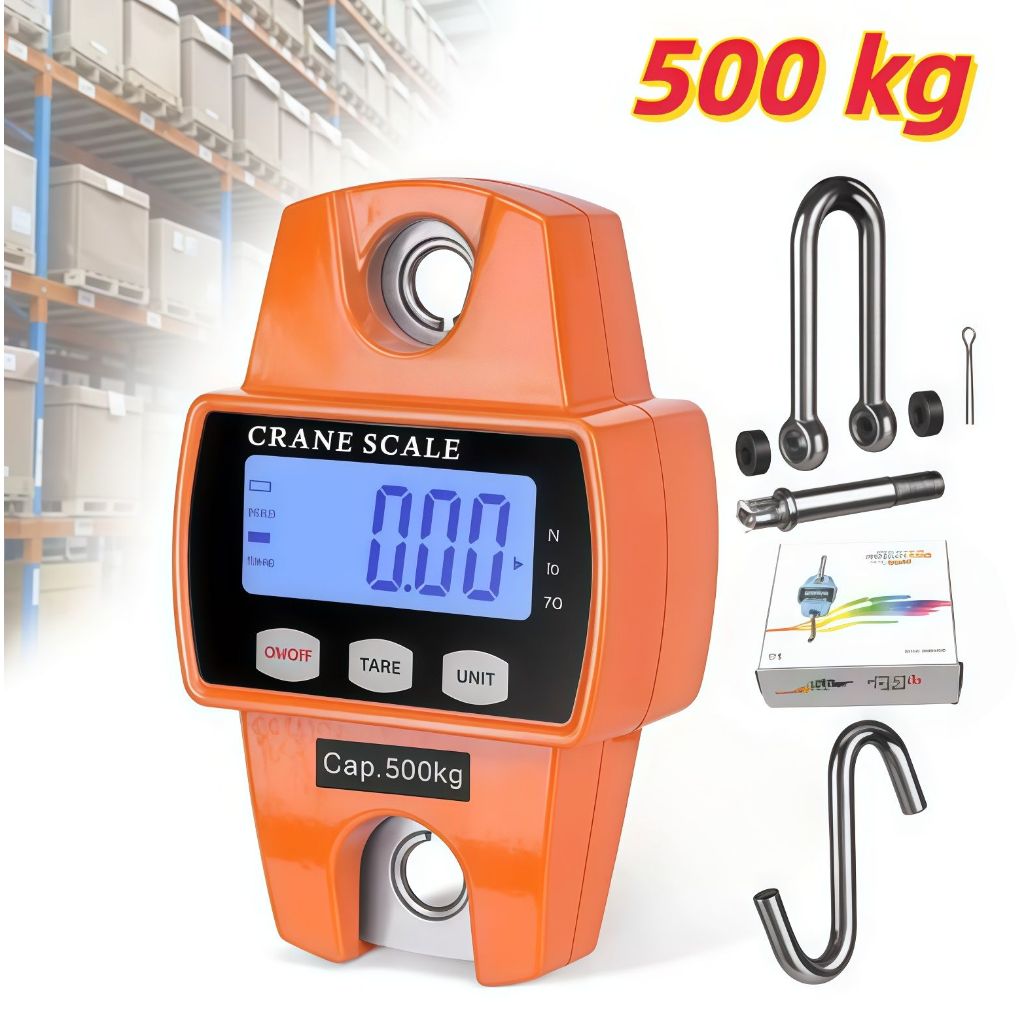 Balança Digital 500 Kg Guindaste Industrial Lcd Portátil