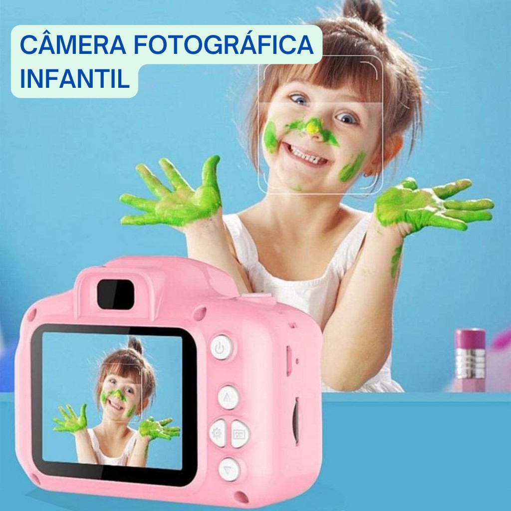 Mini Câmera Digital Infantil/Recarregável/Fotografia Verdadeira/Vídeos/Brinquedos