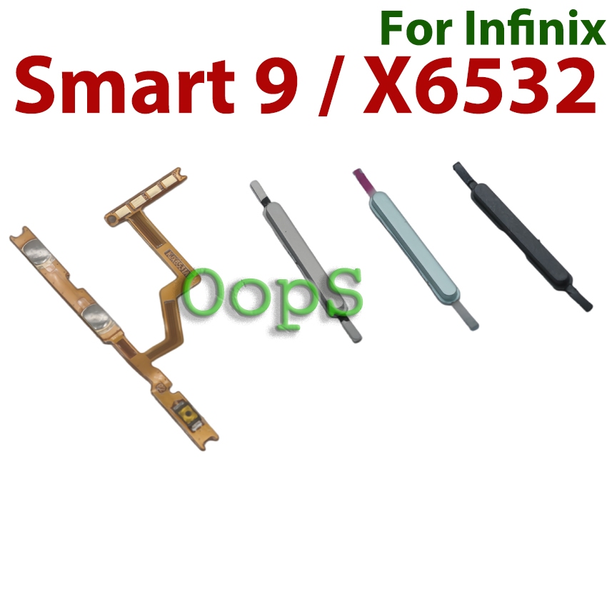Para Infinix Smart 9/X6532 Liga/Desliga Botão De Volume De Energia Interruptor Flexível Fora Botões Laterais Fita Cabo