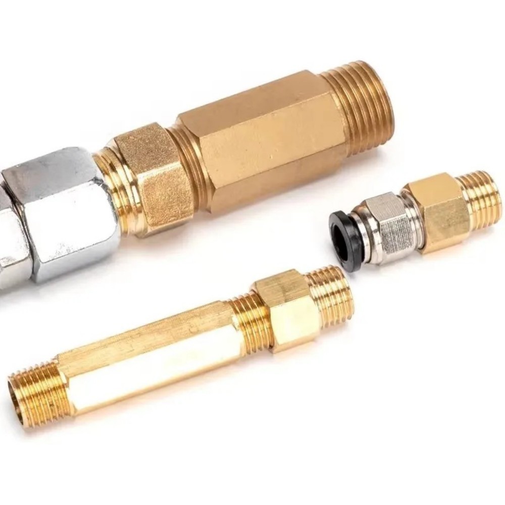 Conectores De Tubo De Latão Com Rosca Macho Para Fêmea , Adaptador De Acoplador , Encaixe Rosqueado , 1/8 " 1/4 " 3 2 " 