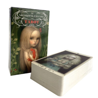Nicoletta Ceccoli Tarot Cards Um 78 Deck Oracle English Visions Adivinhação Edição Borad Jogando Jogos