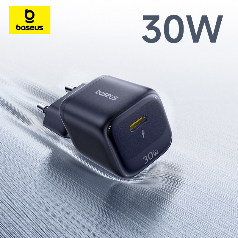Carregador Rápido Baseus Cube Pro Mini 30W Para iPhone 15 Pro Max