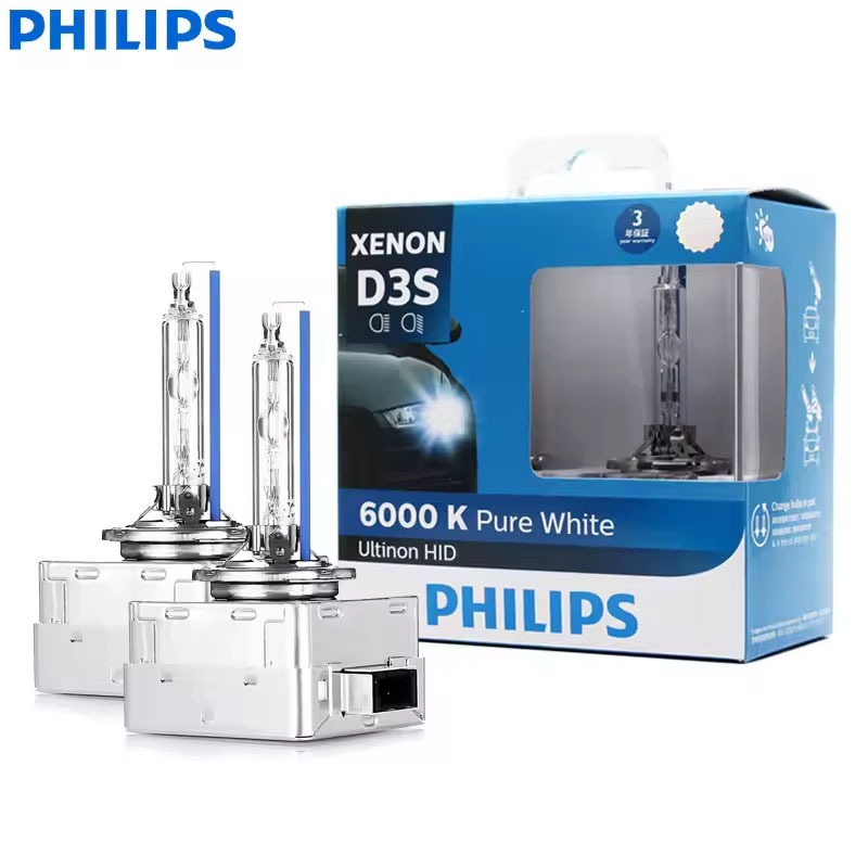 Philips D3S 6000K 35W Ultinon HID Legal Azul Xenon Luz Branca Lâmpadas Automotivas Originais De Cabeça Do Carro Par Iníc