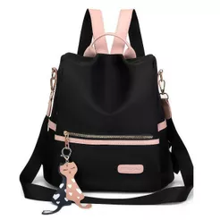 Bolsa Mochila Feminina Grande Antifurto Impermeável Reforçada Com Alça Costas e Transversal Escola Trabalho