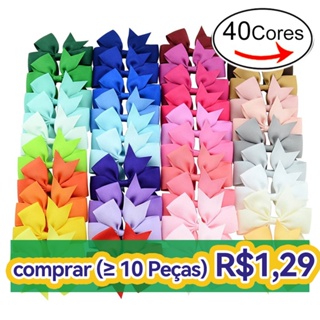 🎀Laços De Cabelo Infantil amarelo 8cm*8cm Presilha De Cabelo Infantil Acessórios De Cabelo Infantil 564 em Oferta na Shopee