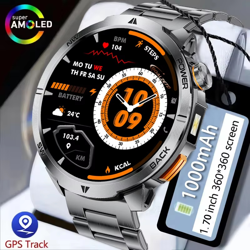 2026 Nova GPS Smart Watch AMOLED Screen IP68 Waterproof Fitness tracking Heart Rate BT Call Professional Sport Smartwatc